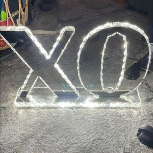 Illuminated XO Sign